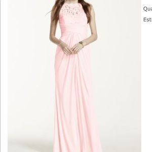 David’s bridal, petal pink dress, NWT size 6